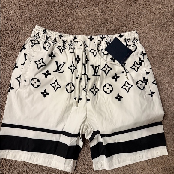 Louis Vuitton Other - Louis Vuitton Monogram Black and White Swim Trunks